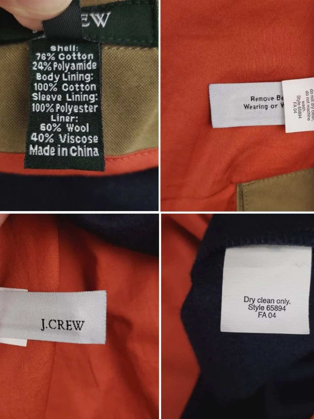 J.Crew Vintage Barn Chore Jacket Coat Field Removable Liner Canvas Men Large